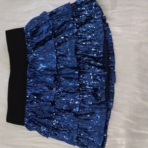 Girls sparkle sequin skirt M 8